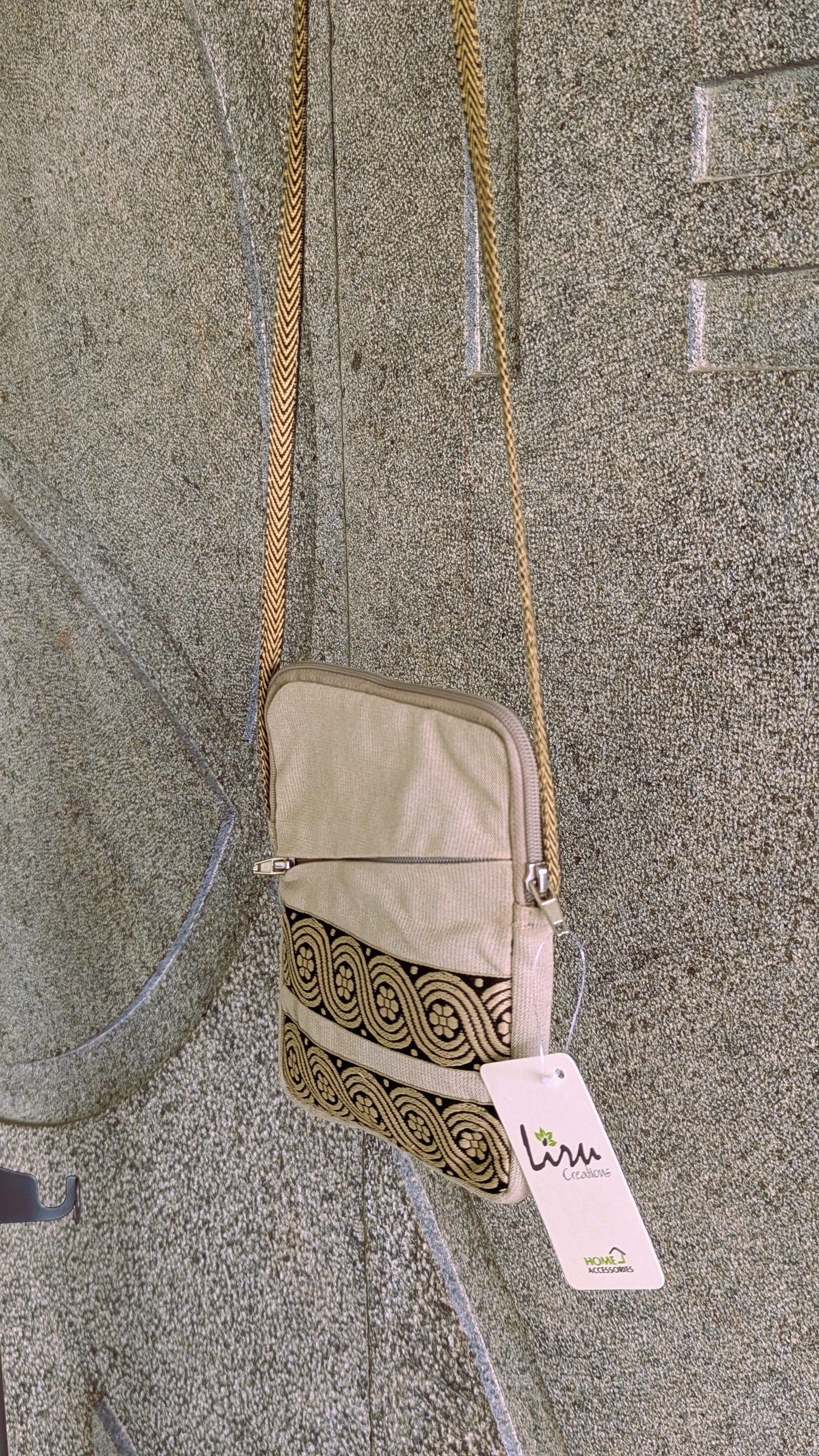 Beige Braid - A Sustainable Messenger Bag
