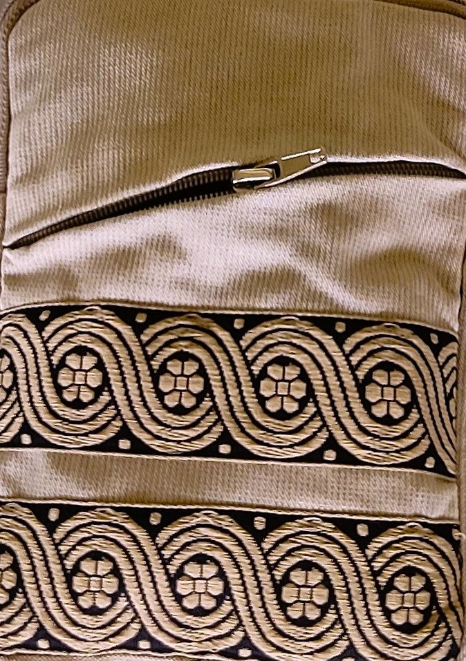 Beige Braid - A Sustainable Messenger Bag