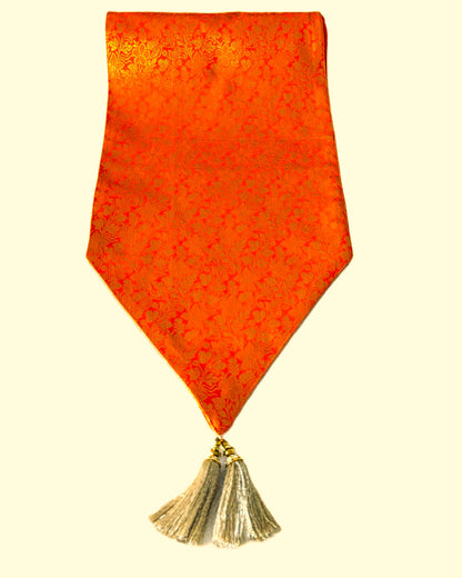 Royal Orange Sustainable Silk Runner