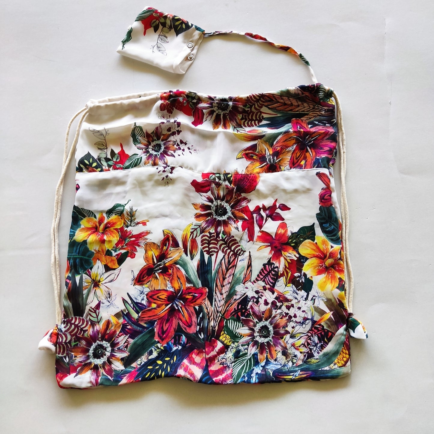 Flower Backpack - Sustainable Folding bag