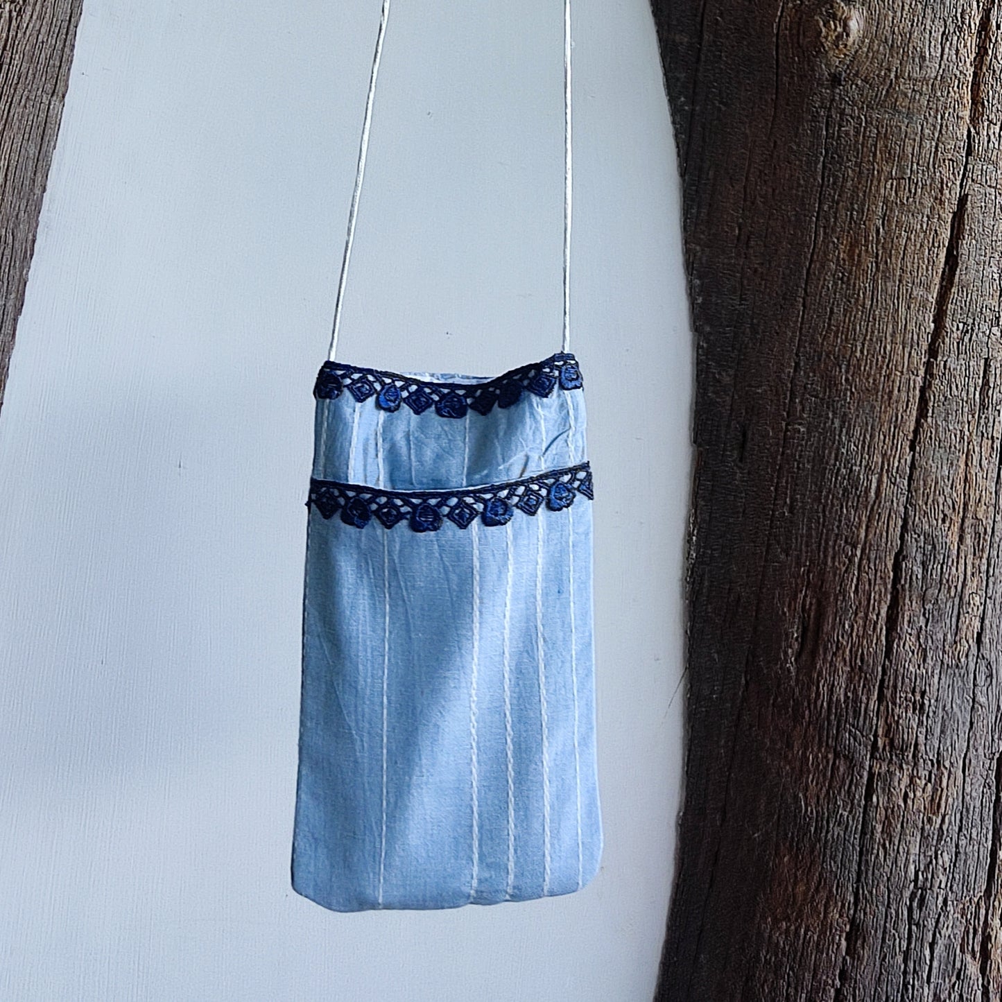 Kalamkari Sky - Sustainable Mobile Pouches Set of 2