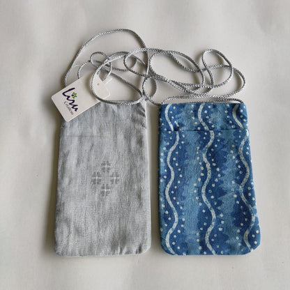 Indigo Water - Sustainable Mobile Pouches Set of 2