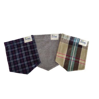 Ochre/Navy/Brown Sustainable Pockets Set of 3