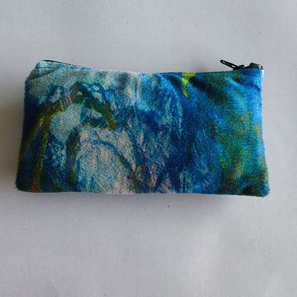 Peacock Feathers - A Sustainable  Zippered Pouch