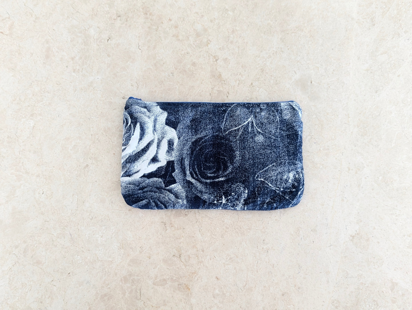 Blue Rose -  A sustainable Jewellery Pouch