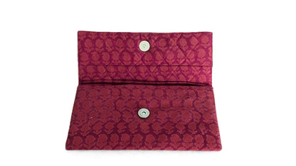 Red Silk Wallet/Clutch