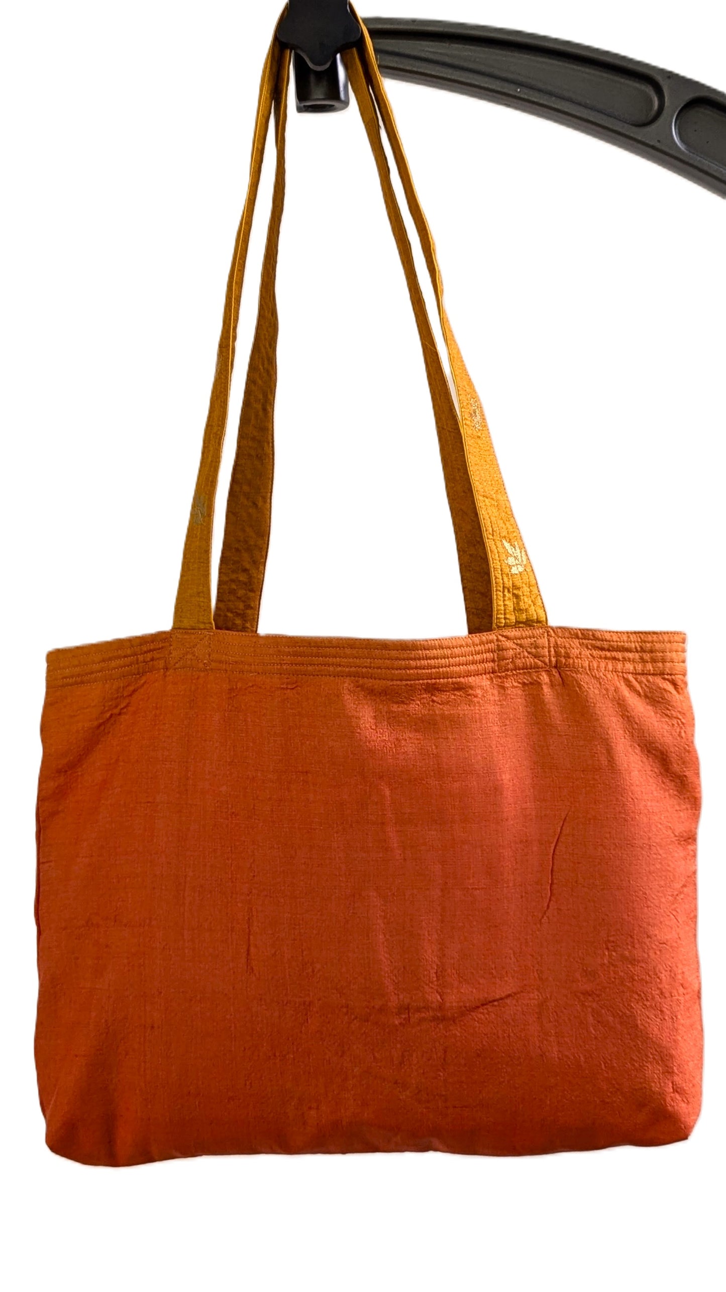 Orange Silk Tote