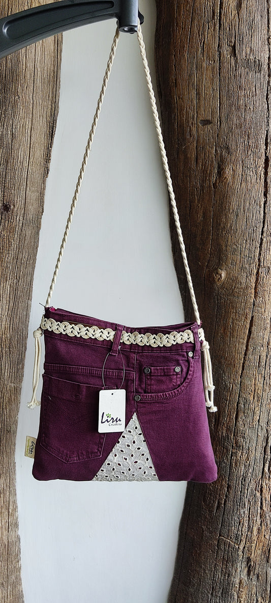 Maroon Fantasy - A Sustainable Sling Bag