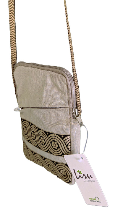 Beige Braid - A Sustainable Messenger Bag