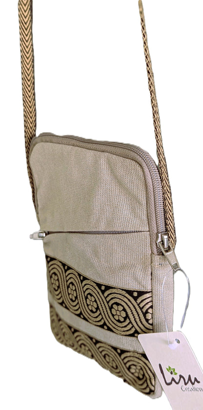 Beige Braid - A Sustainable Messenger Bag