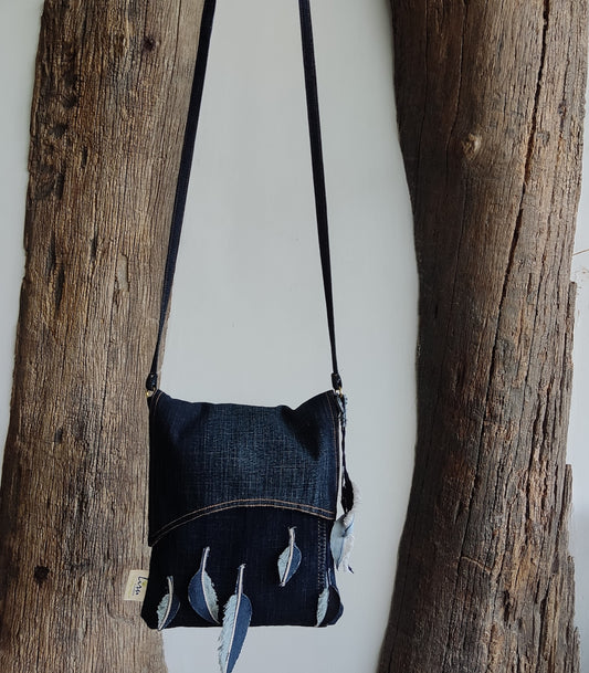 Feather Messenger Bag - Sustainable