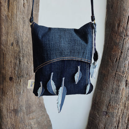 Feather Messenger Bag - Sustainable