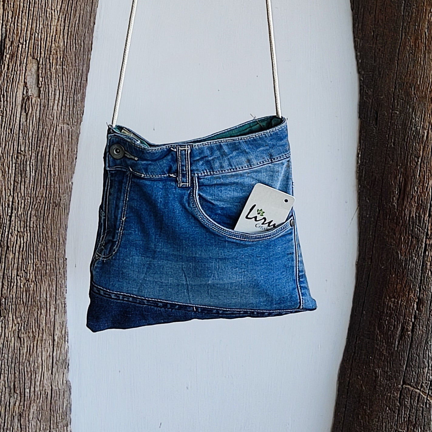 Denim Messenger Bag - Sustainable.