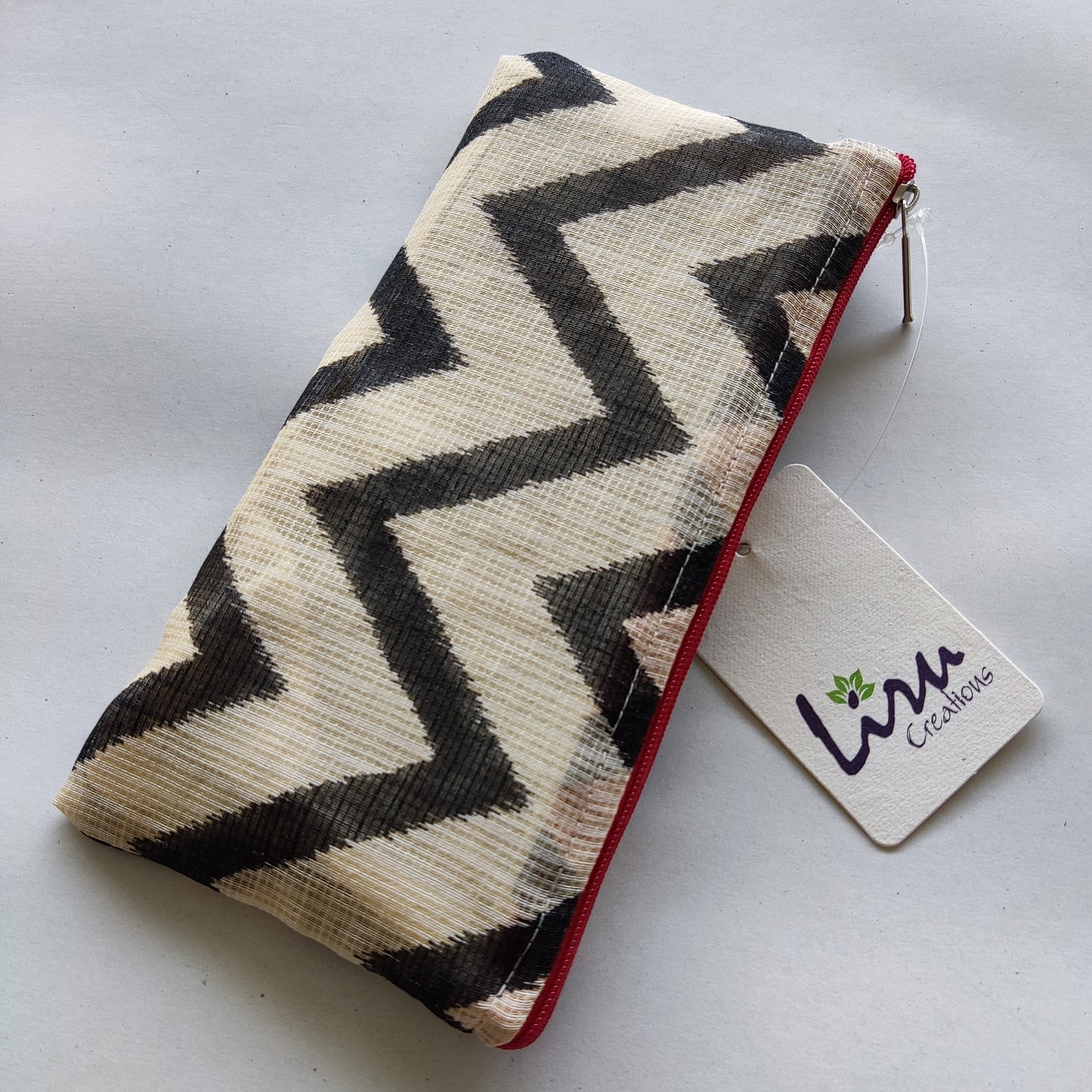 Waves - Sustainable Zippered Pouch