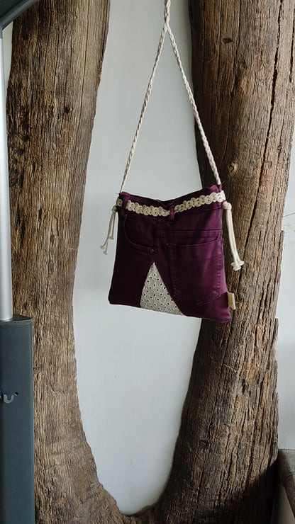 Maroon Fantasy - A Sustainable Sling Bag